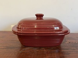 Pampered Chef Stoneware 3.1 Qt Cranberry Lid Dutch Oven Casserole Dish 5111 - $47.51