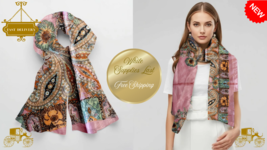 Satin Scarf 35x35 Premium Silk Wrap, Lightweight, Vibrant, and Free Ship... - $49.26 CAD