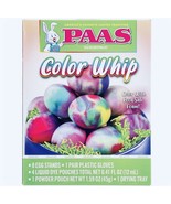 PAAS Color Whip Egg Decorating Coloring Kit DECORATE 60 EGGS/Food Safe Dyes - $10.84