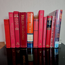 Vintage RED Books Lot 11 Decorator Decor Staging Props Antique Library D... - $53.74