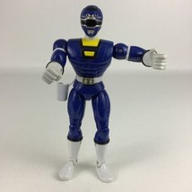 Power Ranger Action Figure Blue Turbo Ranger 8&quot; Double Turbo Vintage Ban... - $29.65