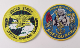 Lot of 2 US Navy Patches Naval Special Warfare Command &amp; Shellback Patch 4 Inch - £9.54 GBP