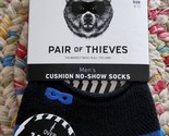 Three (3) Pair ~ Pair of Thieves ~ Black Cushion No Show Men&#39;s Socks ~ S... - $22.44
