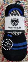 Three (3) Pair ~ Pair of Thieves ~ Black Cushion No Show Men&#39;s Socks ~ S... - £17.93 GBP