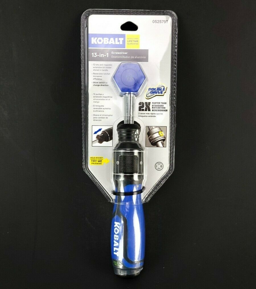 Kobalt 13-in-1 Double Drive Screwdriver Magnetic Extension 2x Faster New - $28.21