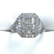 Igi 2.56 KT Splendente Taglio Laboratrio Grown Diamante Fidanzamento Anello 14k - £3,165.18 GBP