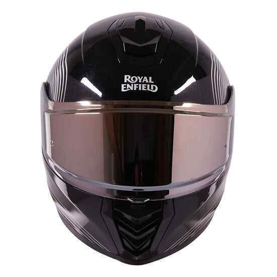 ROYAL ENFIELD MOTORCYCLE CLASSICS ASTRAL FULL FACE HELMET - SILVER