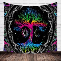 Tree of Life Tapestry Trippy Mandala Wall - £15.02 GBP