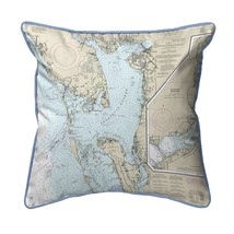 Betsy Drake Charlotte Harbor, FL Nautical Map Small Corded Indoor Outdoor - £39.77 GBP