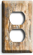 Rustic Beachwood Aged Worn Out Cracked Wood Outlet Cover Plate Bathroom Hd Decor - $10.22