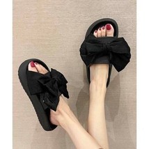 Black Bow Slide Sandals Size 40 - £22.80 GBP