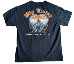 Big Twins Kustoms Panama City Beach Motorcycle T Shirt M Medium Mens Biker - $18.00
