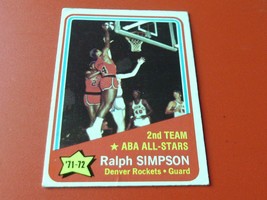 1972 Topps Ralph Simpson A.S. # 257 Near Mint Denver Basketball !! - £35.30 GBP