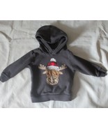 Baby Carter&#39;s Gray Hoodie with Reindeer size 18mos - $2.99