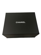 Authentic CHANEL Empty Black Magnetic Storage Gift Box  14 3/4” X  11” X 6” - £37.35 GBP