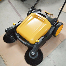 US 1 PC Portable Cleaner 39.5&quot; width Triple Brush Push Power Sweeper Pavement - £408.18 GBP