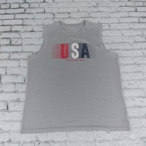 Old Navy Active T Shirt Mens XL Gray Sleeveless United We Win USA Go Dry... - $10.00