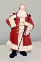 Windsor Collection Fabric Mache Santa Collectible With Box Rare Item 10&quot; Tall - £19.58 GBP