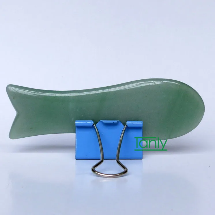 L aventurine aventur jade guasha board gree stone scraping tools v line face beauty kit thumb200