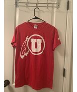 Gildian Men&#39;s Short Sleeve  T-Shirt Utah University Utes Size Small Red ... - $38.61 CAD