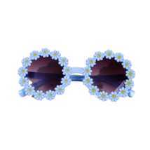 Blue Yellow Round Flower Sunglasses Toddler Kid Casual Tinted Sun Shades... - €8,58 EUR