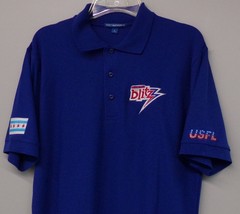 USFL Football Chicago Blitz Embroidered Mens Polo Shirt XS-6XL, LT-4XLT New - £20.14 GBP+