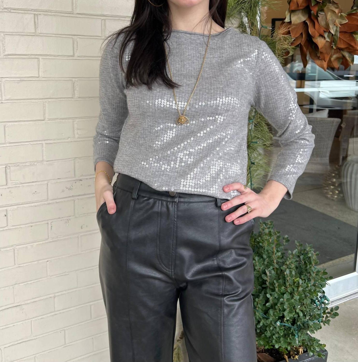 Lalavon Shine Bright Sequin Knit Top Size S - $61.38