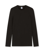 Petit Bateau Women&#39;s Black Long-Sleeved Iconic T-Shirt Sizes XXS-XL Style 14897 - $59.99