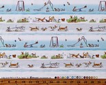 Cotton Dogs Playing Dog Park Pets Animals Fabric Print by the Yard D752.28 - £12.61 GBP