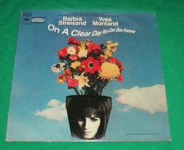 On Clear Day You Can See Forever Barbara Streisand Yves Montand Vtg Record Album - £6.75 GBP