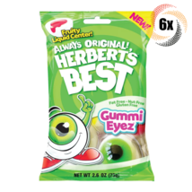 6x Bags Herbert&#39;s Best Gummi Eyez Fruity Liquid Center Gummy Candy | 2.6oz - £22.66 GBP