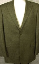 GORGEOUS Brooks Brothers Gray Herringbone Silk and Wool Sport Coat 40R - £26.57 GBP