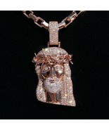 Iced Out 24MM Cuban Chain VVS1 D Color Moissanite 925 Silver Miami Link ... - $980.00