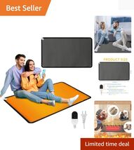 Adjustable Temperature Heated Carpet Pad - Safe and Stylish 31.5 x 20 In... - $108.85