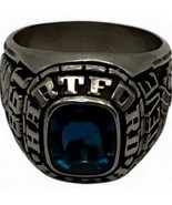 Hartford High School 1989 Class Ring With Blue Topaz Gemstone Size 10 Va... - $948.60 MXN