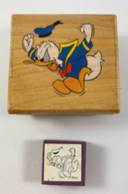 Lot of 2 DISNEY Rubber Stamp Mad  Donald Duck Stampede #394-E - $18.80