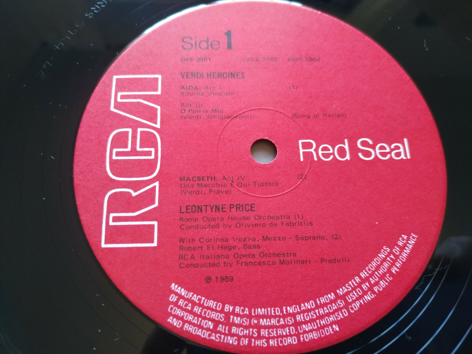 Leontyne Price Verdi Héroïnes Rca 1971 - 2 X LP 12 " vinile VG/VG Am Item image 4