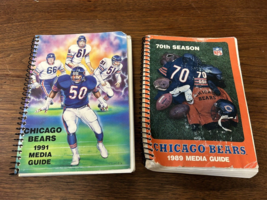 2 vintage Chicago Bears NFL media guides 1991 and 1989 Football - £8.70 GBP