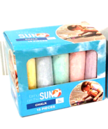 Jumbo Chalk 5 Colors 15 Pieces For Indoor / Outdoor Fun Play By Bring On... - £5.72 GBP