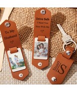 Keychain PU leather Photo Frame Father&#39;s Day Mother&#39;s Day Valentine&#39;s Da... - $476.86 MXN