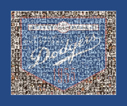 Brooklyn Dodgers Player Mosaic Print Art.  Handmade by The Mosaic Guy - £19.98 GBP+
