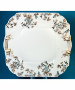 Charles Field Haviland Limoges 9.5" Square Cake Plate Blue Flowers Brown... - $239.08 MXN Charles Field Haviland Limoges 9.5" Square Cake Plate Blue Flowers Brown... - $239.08 MXN