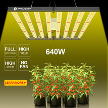 PHLIZON 1000W LED Foldable Grow Light 8 Bar 3564 SAMSUNGLeds Dimming Dai... - £274.50 GBP
