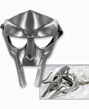 Medieval Mf Doom Gladiator Mask Mad-Villain Silver Finish Brass Face Armour - £30.61 GBP