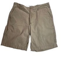 St. Johns Bay 100% Cotton Mens Tan Khaki Shorts Size 32 Dress Shorts - £13.08 GBP