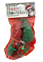 Pet Factory Happy Howlidays Fun Toys for Cats, 6 Piece Holiday Cat Toy S... - $6.95