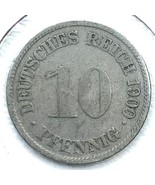 1900 G German Empire 10 Pfennig Coin - $8.90