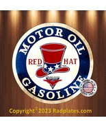 Hat Motor Oil Gasoline Uncle Sam Hat Vintage Replica Aluminum Metal Sign... - £14.05 GBP