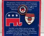 Lot of 2 RNC Republican National Committee 2020 LAPEL PIN On Card Offici... - $18.80