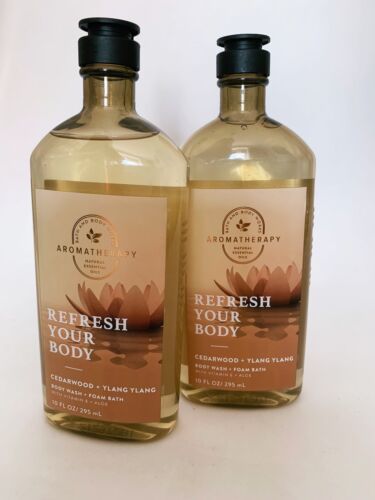 Bath & Body Works Aromatherapy REFRESH YOUR BODY Cedarwood Ylang Ylang Wash x2 - $49.49